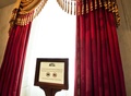 米ワシントンD.C.のホワイトハウスで、「撮影はご自由にどうぞ」と書かれた掲示板（2015年7月1日撮影）。(c)AFP/BRENDAN SMIALOWSKI