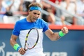 テニス、ロジャーズ・カップ、男子シングルス2回戦。ガッツポーズを見せるラファエル・ナダル（2015年8月12日撮影）。(c)AFP/Getty Images/Minas Panagiotakis