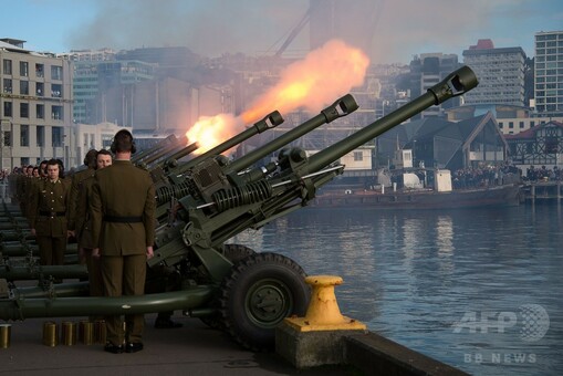 ニュージーランドの第一次世界大戦関連の記念 第1次大戦開戦100年を礼砲100発で記念、ニュージーランド 写真9