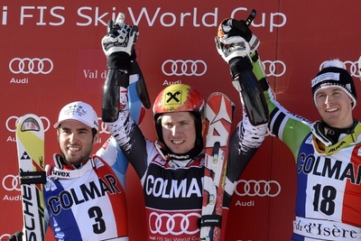 ヒルシャーが大回転優勝、アルペンスキーW杯