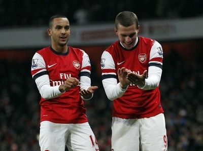 アーセナルがウェストハムに大勝