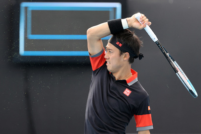 錦織が準々決勝進出、集中高め接戦制す ドバイ選手権