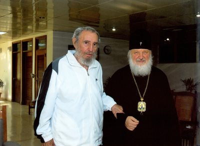 カストロ前議長の写真、ロシア正教会がウェブ上で公開