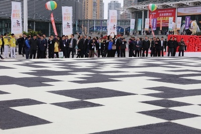 穀物で作った世界最大のQRコード ハルビン