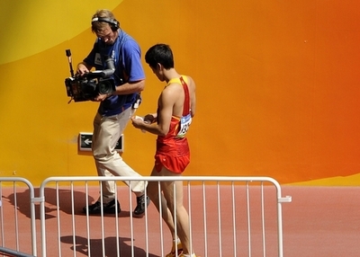 劉翔 男子110メートルハードル1次予選で棄権