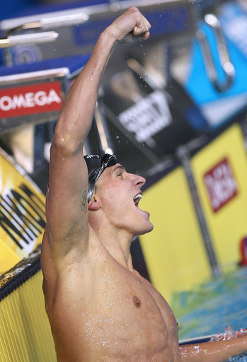 ＜第12回世界水泳選手権＞競泳、ロクテ 世界新記録で男子200メートル背泳ぎを制す - オーストラリア