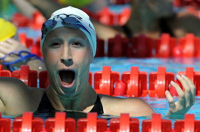 デシェンツァが200メートルバタフライ予選で世界新、世界水泳