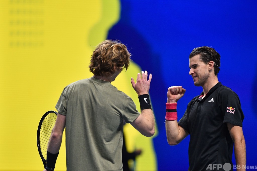 ティエムがルブレフにストレート負け ATPファイナルズ 写真11枚 国際ニュース：AFPBB News
