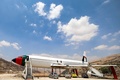 レストランとして開業予定のボーイング機。パレスチナ自治区ヨルダン川西岸のナブルスで（2021年7月5日撮影）。(c)JAAFAR ASHTIYEH / AFP