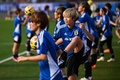 サッカー女子の国際親善大会、シービリーブス・カップのカナダ戦へ向けて調整する三宅史織（2023年2月21日撮影）。(c)Patrick T. Fallon / AFP