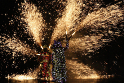 「ブラジルにおけるフランス年」開幕を祝う花火