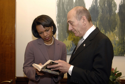 ライス国務長官、イスラエル、パレスチナ両首脳と会談 - イスラエル