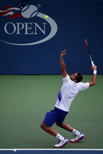 前回覇者チリッチ、空席目だつコートで1回戦突破 全米オープン