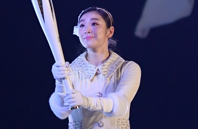 元フィギュア女王のキム・ヨナさん、聖火点灯は「夢のよう」な出来事