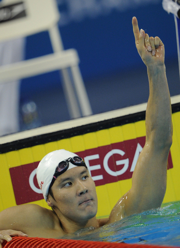 朴泰桓が金メダル 男子400メートル自由形、世界水泳