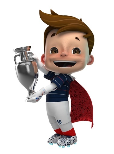 2016年欧州選手権の公式マスコットがお披露目