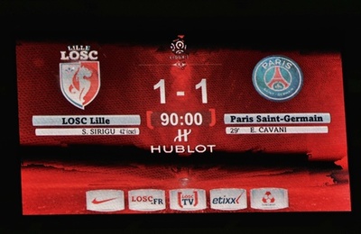 PSG、オウンゴールでリールと引き分けて首位浮上ならず