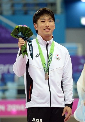 上山が男子トランポリンで銅メダル獲得、アジア大会