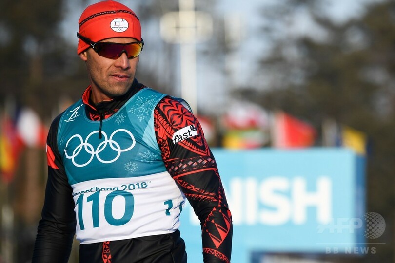 上半身裸のトンガ旗手が完走、最下位は免れる クロカン男子15km