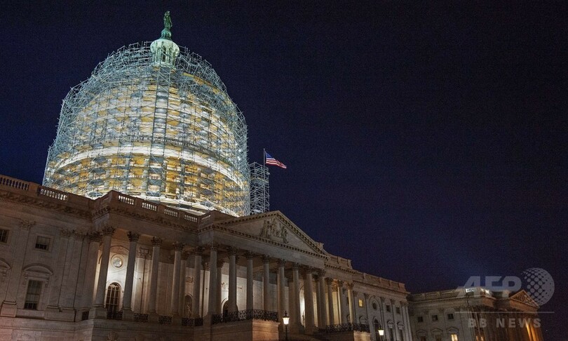足場でぐるり、米連邦議会議事堂ドーム 大規模改修工事