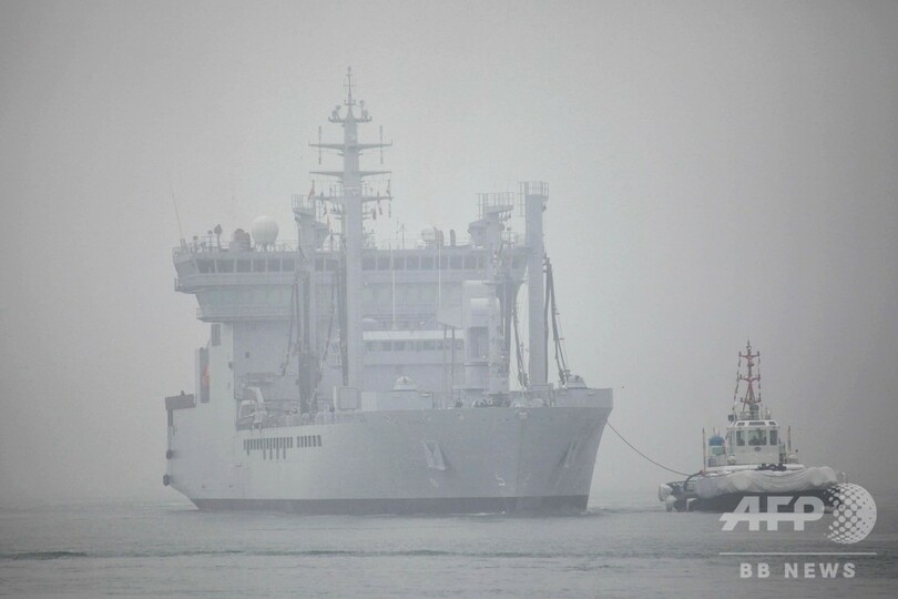 中国・青島で23日に国際観艦式、海自の護衛艦「すずつき」入港