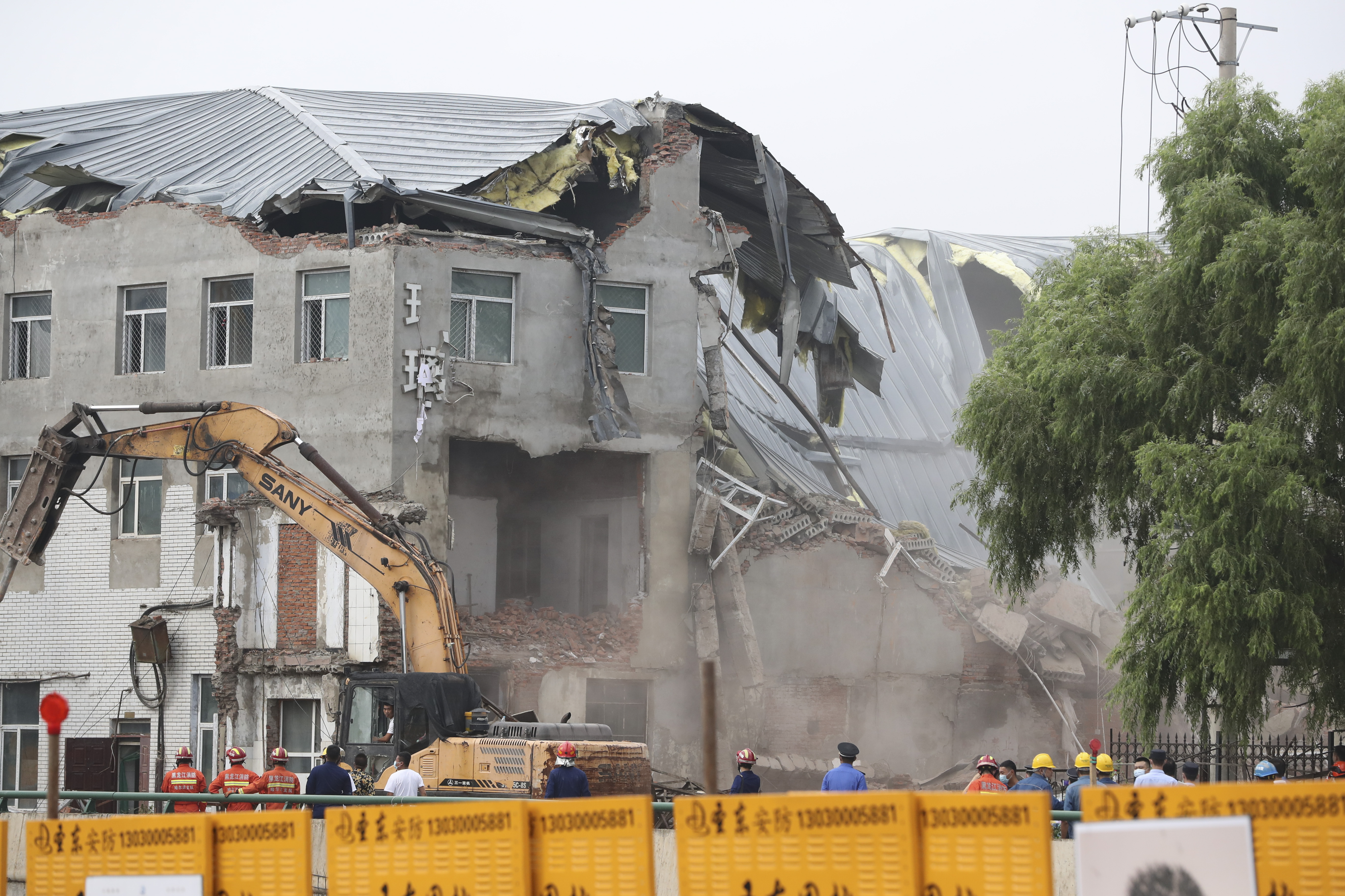9人全員死亡確認 中国・ハルビン市倉庫倒壊事故 9人全員死亡確認 中国・ハルビン市倉庫倒壊事故