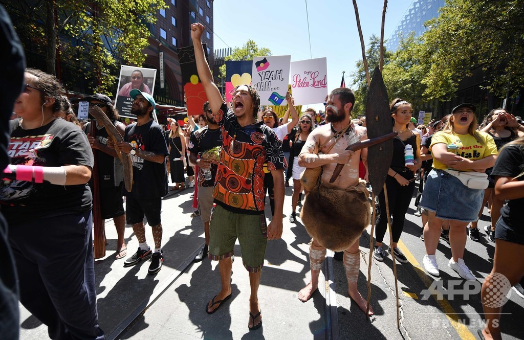 オーストラリア建国記念日は 侵略の日 抗議デモに数千人 写真10枚 国際ニュース Afpbb News