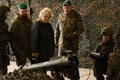 ドイツ・マリエンベルクの基地を視察するクリスティーネ・ランブレヒト国防相（2022年1月12日撮影、資料写真）。(c)Axel Heimken / AFP