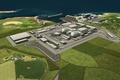 英ウェールズ沖合にあるアングルシー島で建設が計画されていたウィルファネーウィズ原発のイメージ画像（2019年1月17日公開）。(c)AFP/HORIZON