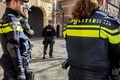 オランダ・ハーグで警戒に当たる軍警察（2019年3月18日撮影）。(c)Niels Wenstedt / ANP / AFP