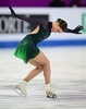 フィギュアスケート欧州選手権、女子シングル・ショートプログラム（SP）。演技に臨むベルギーのニナ・ピンザローネ（2024年1月11日撮影）。(c)Daniel MIHAILESCU / AFP