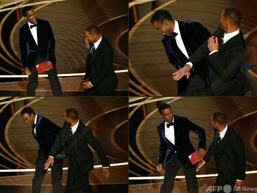 ウィル・スミスさん、平手打ちしたコメディアンに謝罪 写真6枚 国際