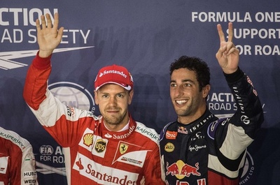 ベッテルが約2年ぶりのポール！ハミルトンは5番手 シンガポールGP