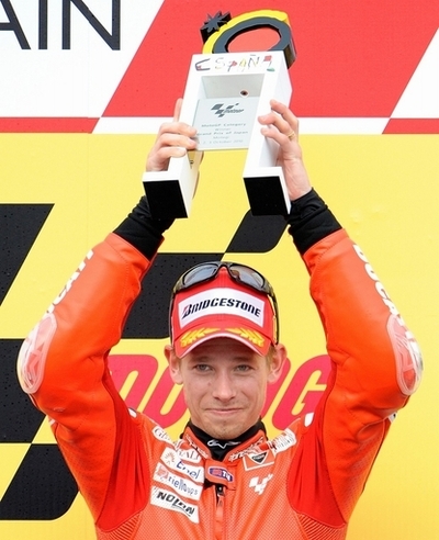 ストーナーが2連勝 青山は10位、日本GP