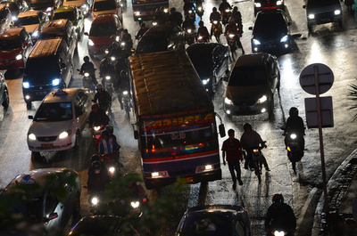 首都またも冠水、インドネシア