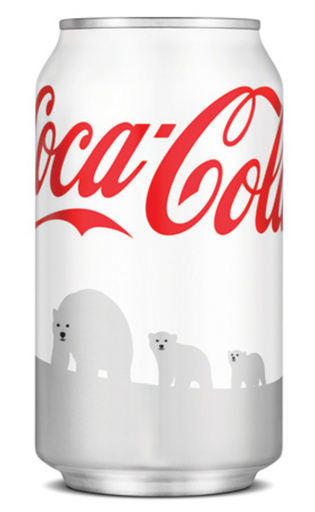 ホッキョクグマを守れ！コカ・コーラが冬限定の「白缶」発売