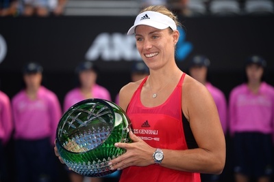 9連勝のケルバーがシドニー国際制覇、全豪OPに弾み