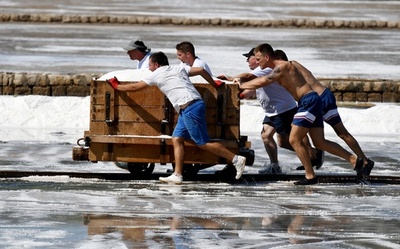 【今日の1枚】汗と伝統の結晶…アドリア海の塩田