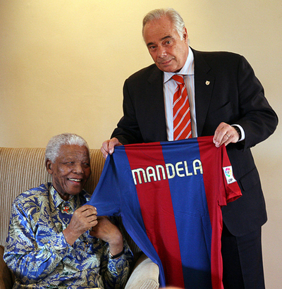 バルセロナ ネルソン・マンデラ財団を訪問