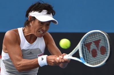 クルム伊達、タチシュビリに敗れ初戦敗退 全豪オープン