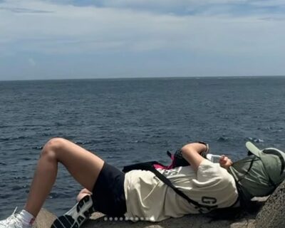 韓流女優、防波堤でポーズ「罰金100万ウォン」…出入り禁止区域だった