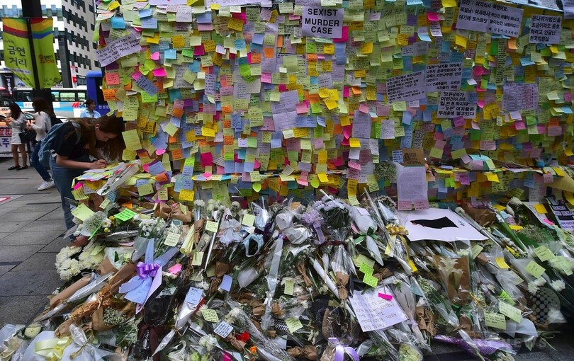 「女性蔑視に基づいた暴力」に懸念、無差別殺人事件で 韓国