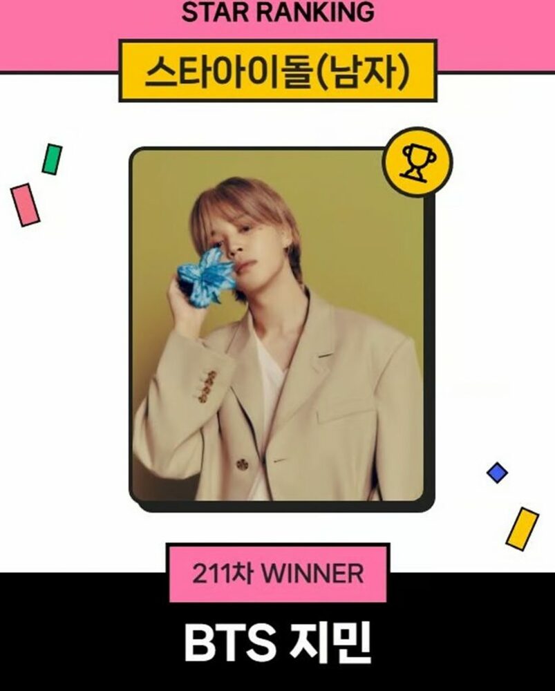BTSジミン、211週連続で1位、2026年春のグループ再始動も話題に 写真枚