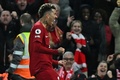 22-23イングランド・プレミアリーグ第26節、リバプール対マンチェスター・ユナイテッド。チーム7点目のゴールを決めて喜ぶリバプールのロベルト・フィルミーノ（2023年3月5日撮影）。(c)Paul ELLIS/ AFP