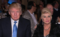 ドナルド・トランプ前米大統領（左）と元妻のイバナ・トランプさん（2014年9月15日撮影、資料写真）。(c)Dave Kotinsky / GETTY IMAGES NORTH AMERICA / Getty Images via AFP