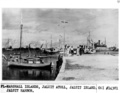 1930年代に撮影されたとされるマーシャル諸島ジャルート環礁の波止場の写真。この中に世界一周飛行中に消息を絶った米国の女性飛行士、アメリア・イアハートが写っているとされている（2017年7月6日提供）。(c)AFP/US National Archives