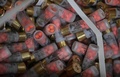非致死性の銃用のゴム弾。コロンビア・ボゴタで（2021年9月17日撮影）。(c)Juan BARRETO / AFP