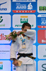 第31回世界柔道選手権（World Judo Championships 2013）、男子60キロ級。金メダルを獲得し、表彰式に臨む高藤直寿（Naohisa Takato、2013年8月26日撮影）。(c)AFP/YASUYOSHI CHIBA