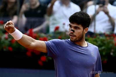 アルカラス4強入り ズベレフ撃破のムゼッティと対戦へ イタリア国際