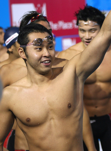 ＜第12回世界水泳選手権＞競泳、日本 男子4x100メートルメドレーリレー予選を1位で通過 - オーストラリア
